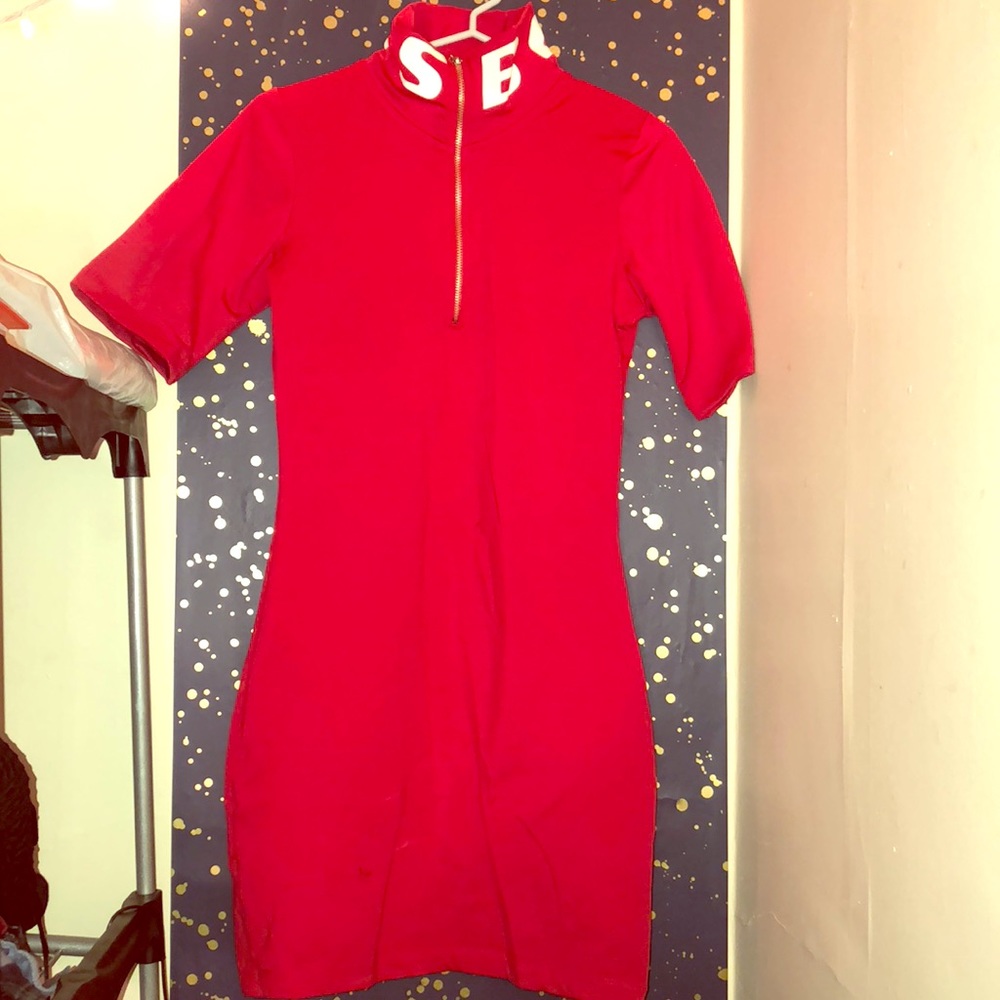 Bones BodyCon Zip up Dress